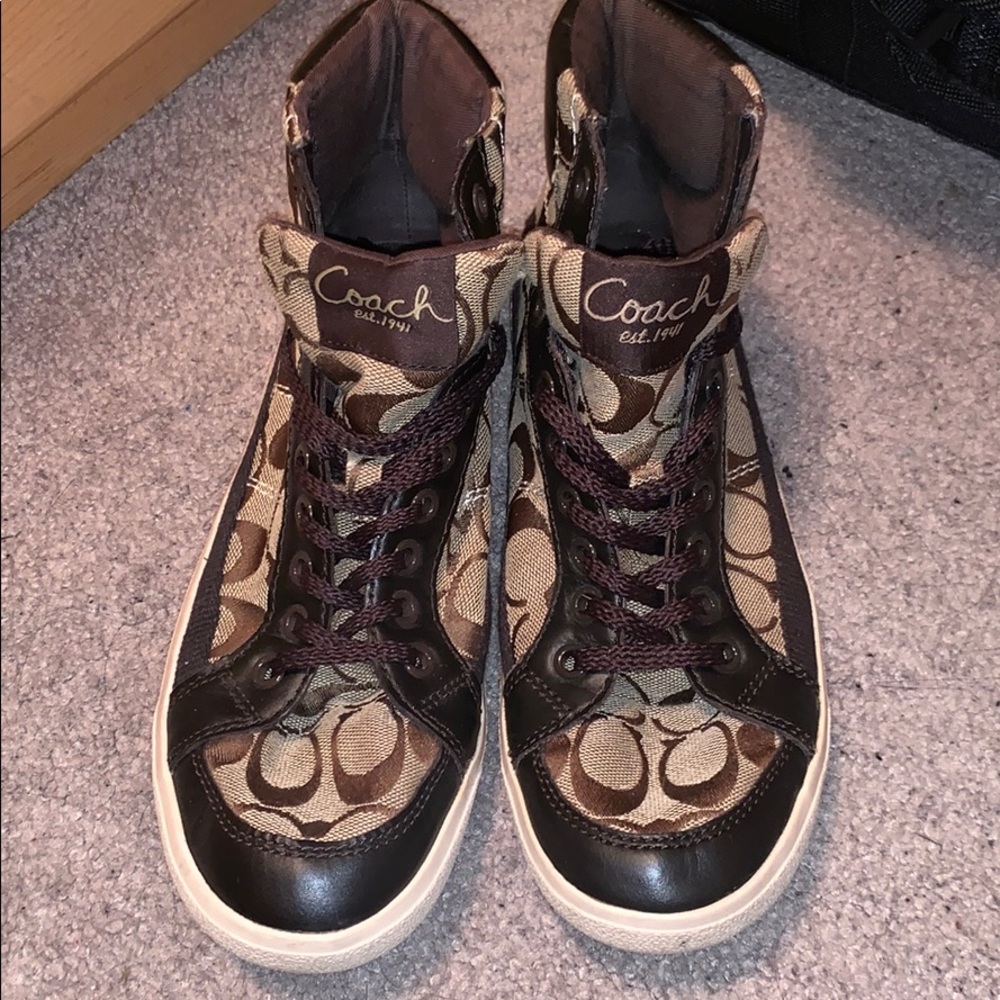 Coach high top sneakers